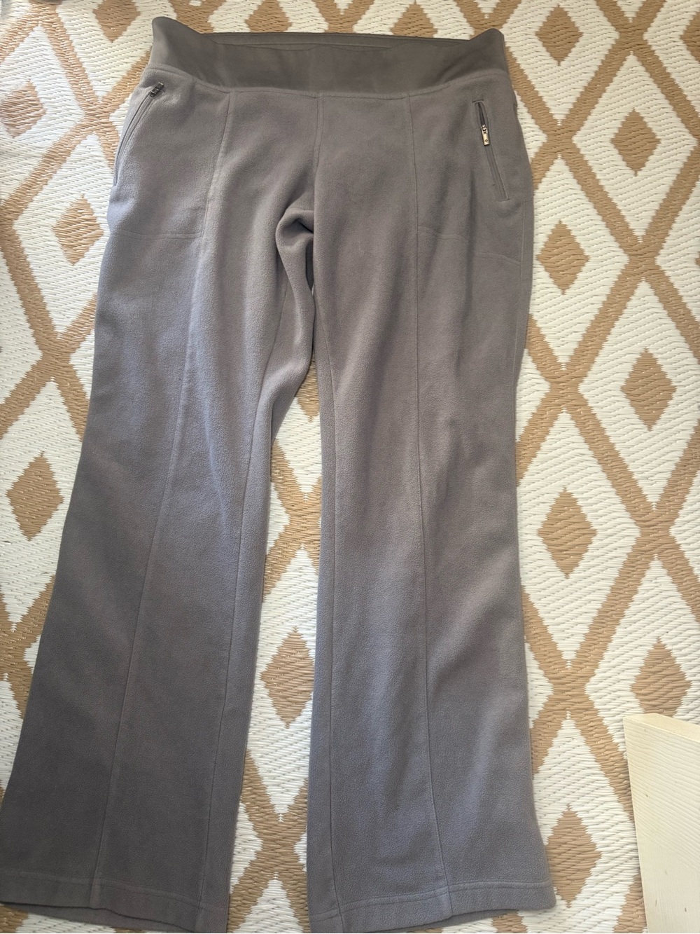 Columbia Gray Boot-Cut Fleece Pants